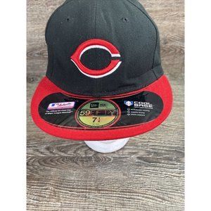 New Era Cincinnati Reds 59FIFTY MLB Fitted Hat Size 7 1/4 Baseball Cap, 57.7cm
